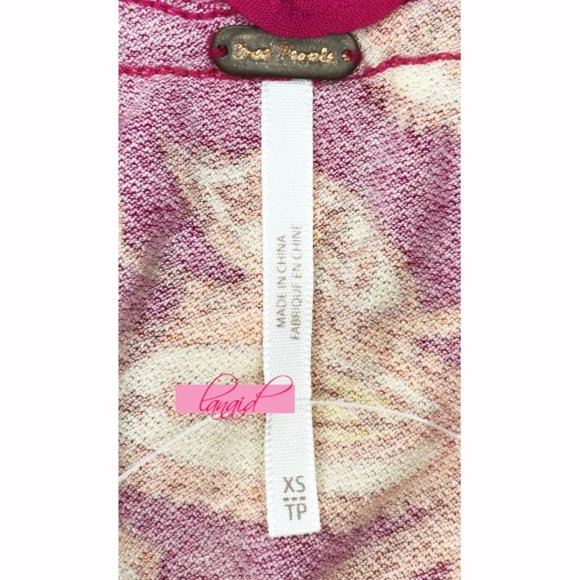 Free People Cha Cha Off-The-Shoulder Top Raspberry Sorbet Fuchsia Hot Pink XS - Picture 12 of 14